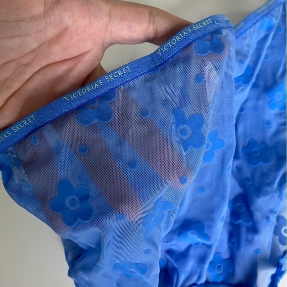 NWT Victoria’s Secret Boyshort Sheer Panties in Blue • S Small - Picture 4 of 4